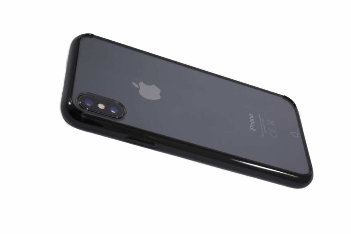 כיסוי לאייפון - שקוף בעל מסגרת שחורה - iPhone XS MAX