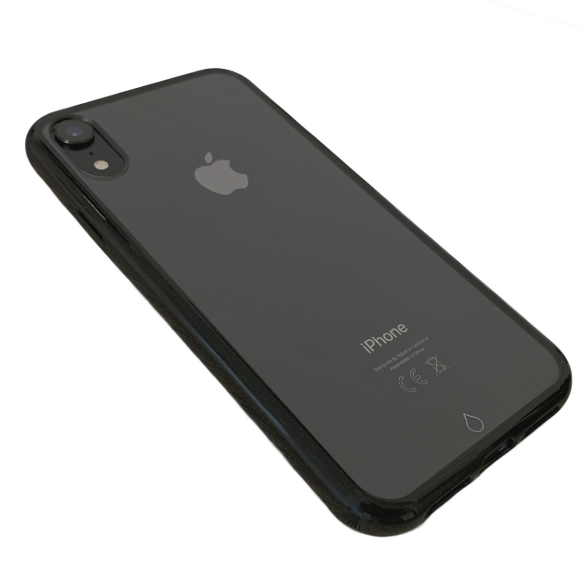 כיסוי לאייפון - שקוף בעל מסגרת שחורה - iPhone XR